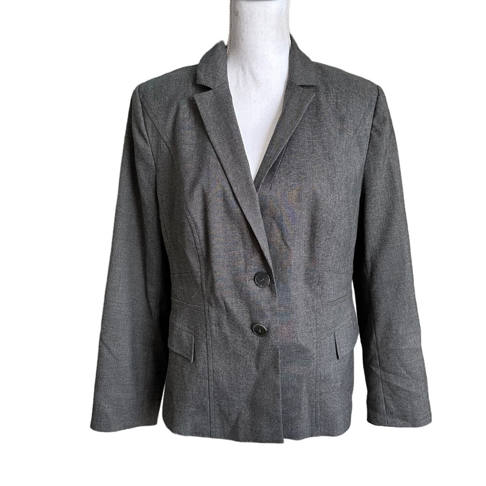 Halogen Gray Button Down Blazer - image 1